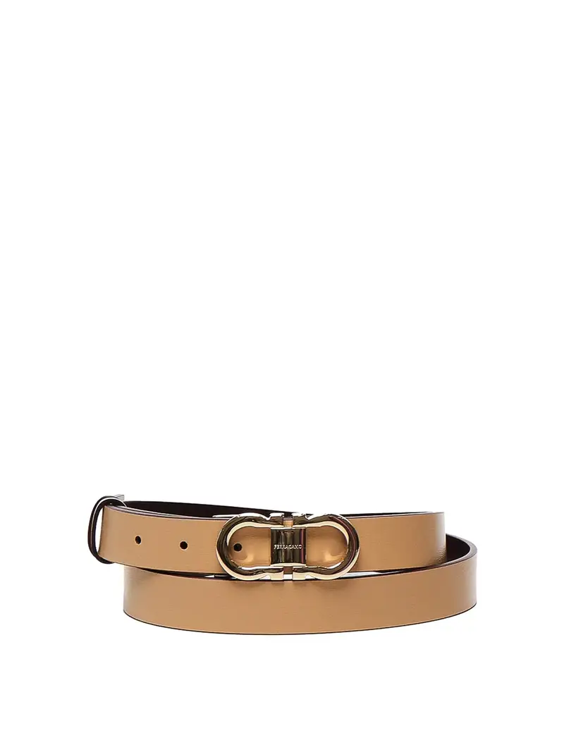 Ferragamo Cintura Gancini Beige