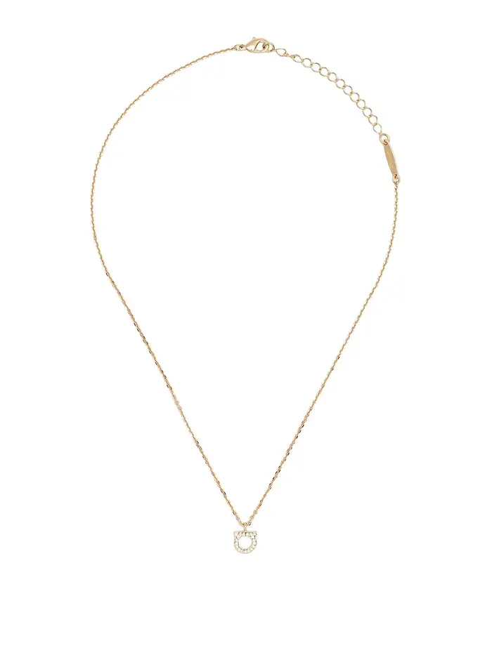 Ferragamo Collana impreziosita da cristalli Oro