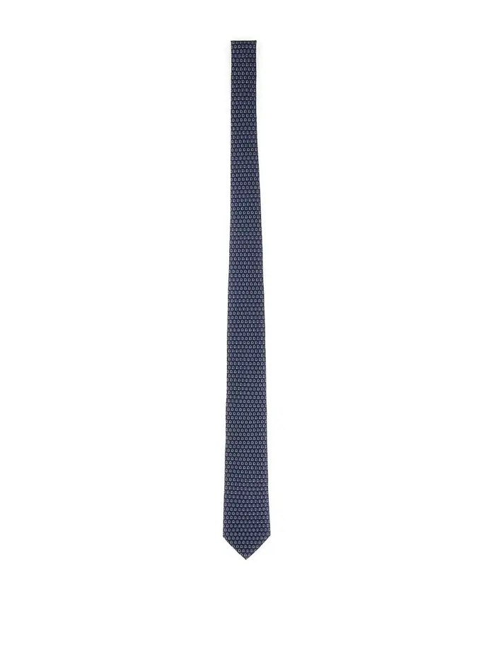 Ferragamo Cravatta di seta Blu