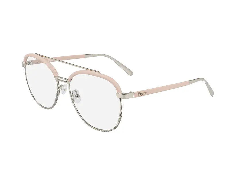 Ferragamo Donna SF2195L 42914 718 Montature da vista Metallo Oro Pilot