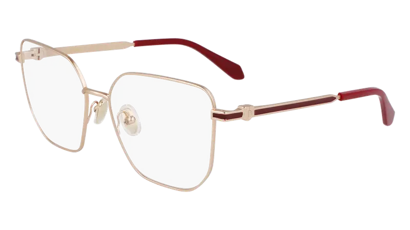 Ferragamo Donna SF2234 770 Montature da vista Metallo Oro Squadrata Normale