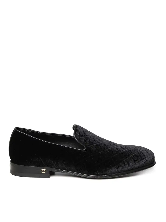 Ferragamo Mocassini di velluto Nero