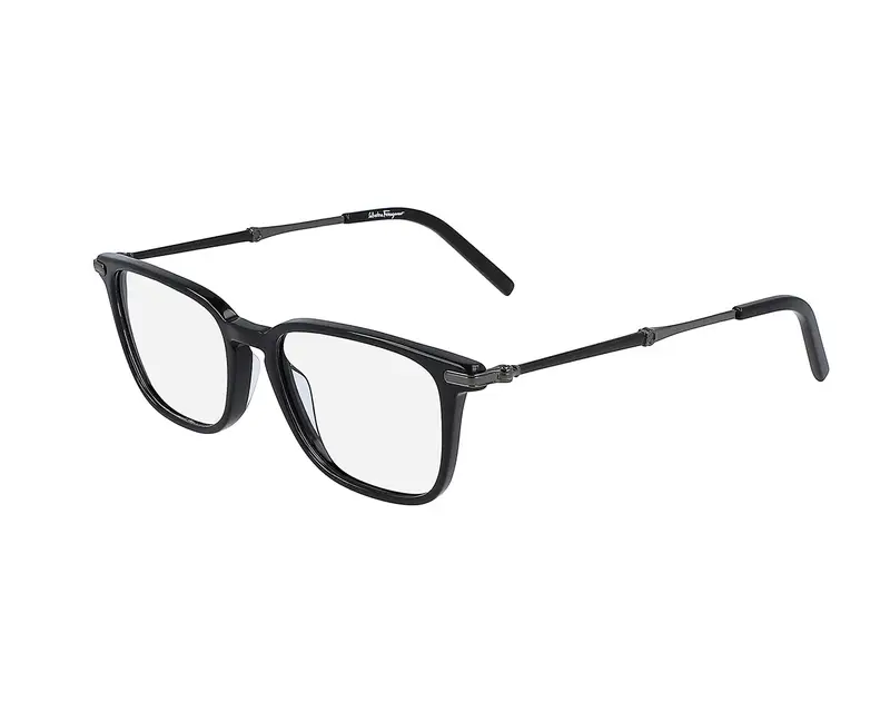 Ferragamo Uomo SF2861 42668 001 Montature da vista Acetato Nero Squadrata