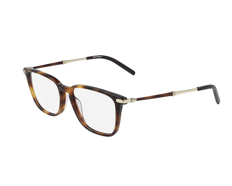 Ferragamo Uomo SF2861 42668 214 Montature da vista Acetato Havana Squadrata