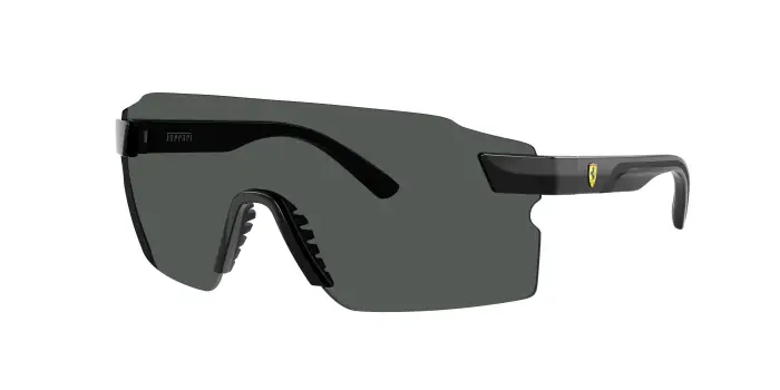 Uomo Ferrari Scuderia FZ6024U 501/81 Occhiali da sole Iniettato Nero Grigio Squadrata Normale