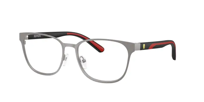 Ferrari Scuderia Uomo FZ7016 101 Montature da vista Metallo Grigio Rotonda Normale
