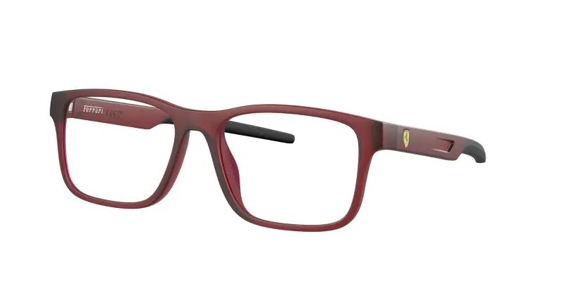 Ferrari Scuderia Uomo FZ8003U 508 Montature da vista Iniettato Rosso Squadrata Normale