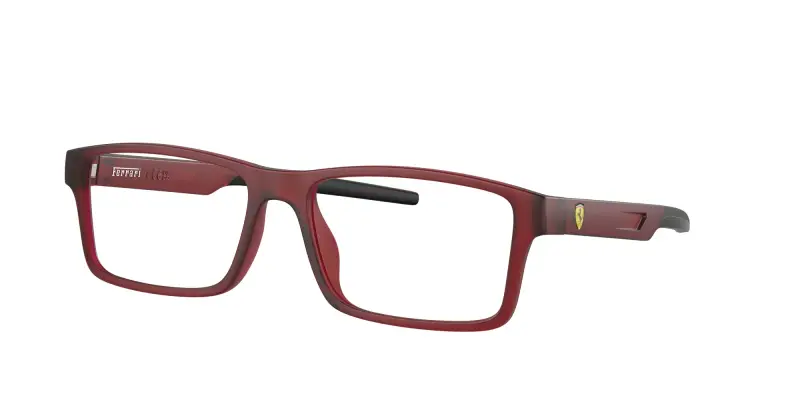 Ferrari Scuderia Uomo FZ8004U 508 Montature da vista Iniettato Rosso Squadrata Normale