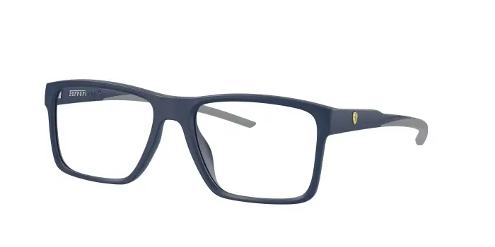 Ferrari Scuderia Uomo FZ8007U 510 Montature da vista Iniettato Blu Trasparente Squadrata Normale
