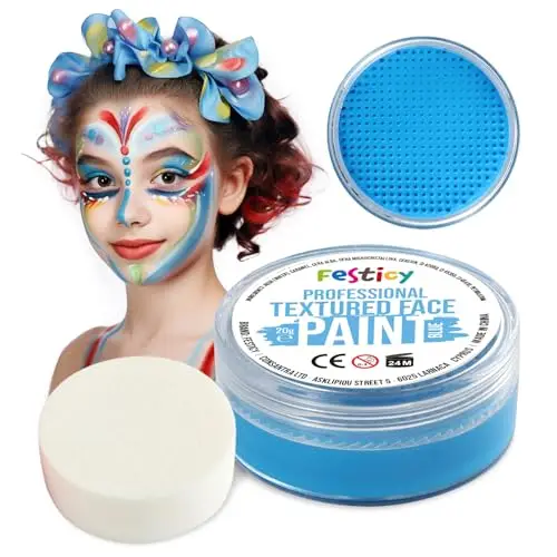 Festicy Trucco Halloween Viso Color Azzurro Bambini E Adulti 2025 I 20g Colori Trucco Halloween Bambini Anallergici