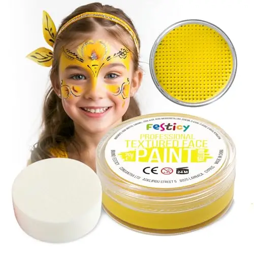 Festicy Trucco Halloween Viso Color Giallo Bambini E Adulti 2025 I 20g Colori Trucco Halloween Bambini Anallergici