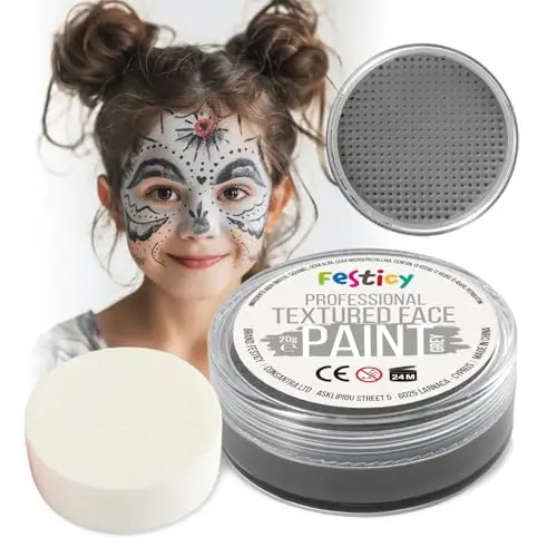 Festicy Trucco Halloween Viso Color Grigio Bambini E Adulti 2025 I 20g Colori Trucco Halloween Bambini Anallergici