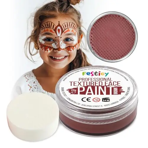 Festicy Trucco Halloween Viso Color Marrone Bambini E Adulti 2025 I 20g Colori Trucco Halloween Bambini Anallergici