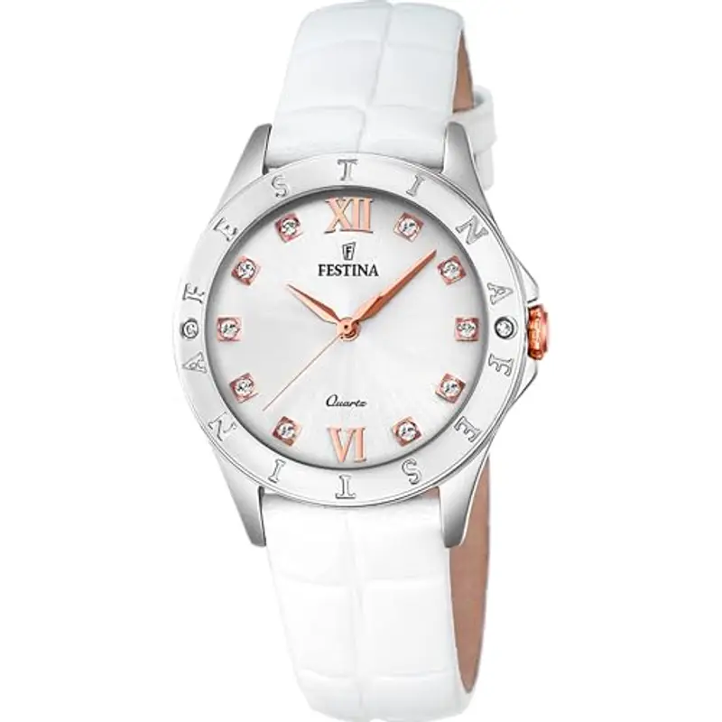 Festina Orologio Analogico Quarzo Donna con Cinturino in Pelle F16929-A