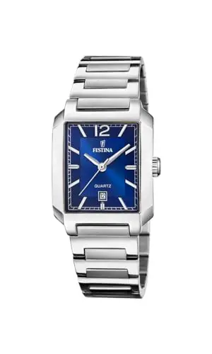 Festina Orologio Donna F20679/3 On The Square cassa di Acciaio inossidabile 316l Grigio cinturino in Acciaio