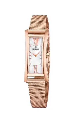 Festina Orologio Donna F6804/B Outlet cassa di Acciaio inossidabile 316l Oro cinturino in Acciaio inossidabile 316l Rosa