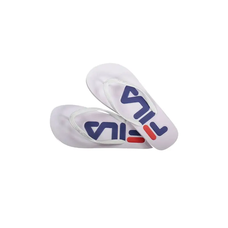 Fila Ciabatte Infradito Donna Bianche Troy con Logo Bianco
