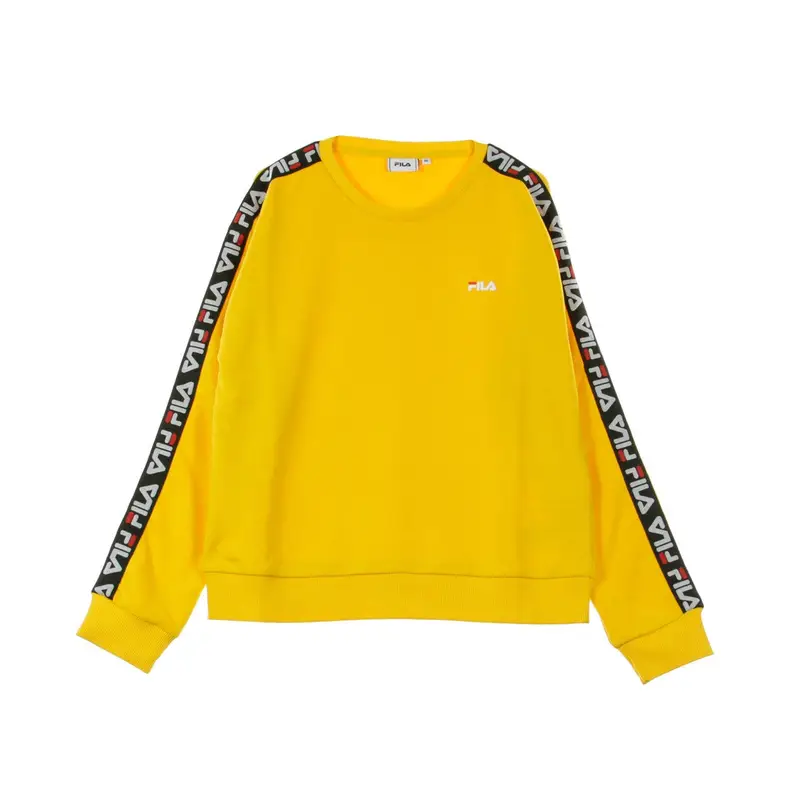 Fila Felpa Leggera Girocollo Corta Donna Tivka Crew Sweat Citrus