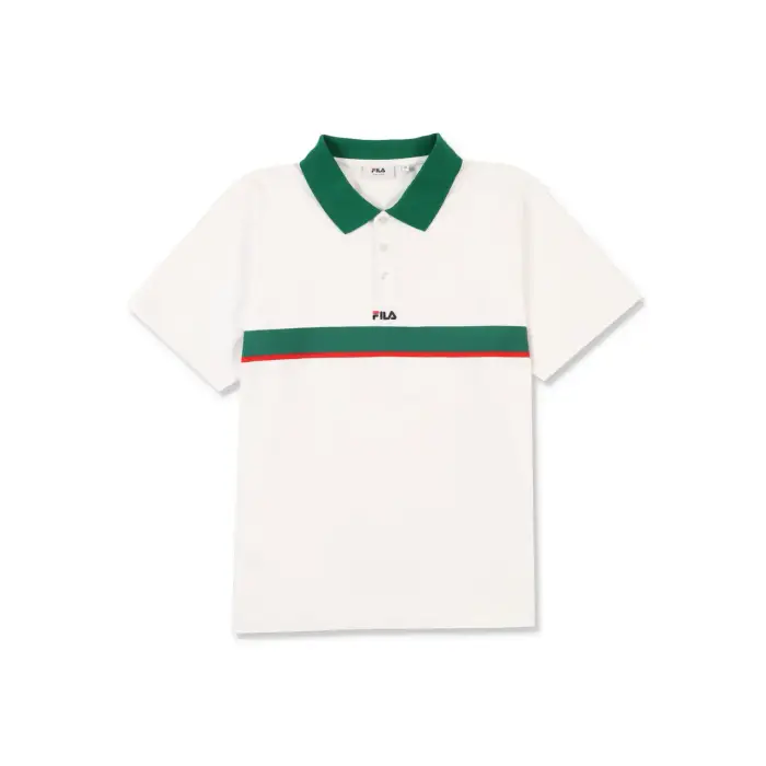 Fila Polo a righe Sagano Blanc