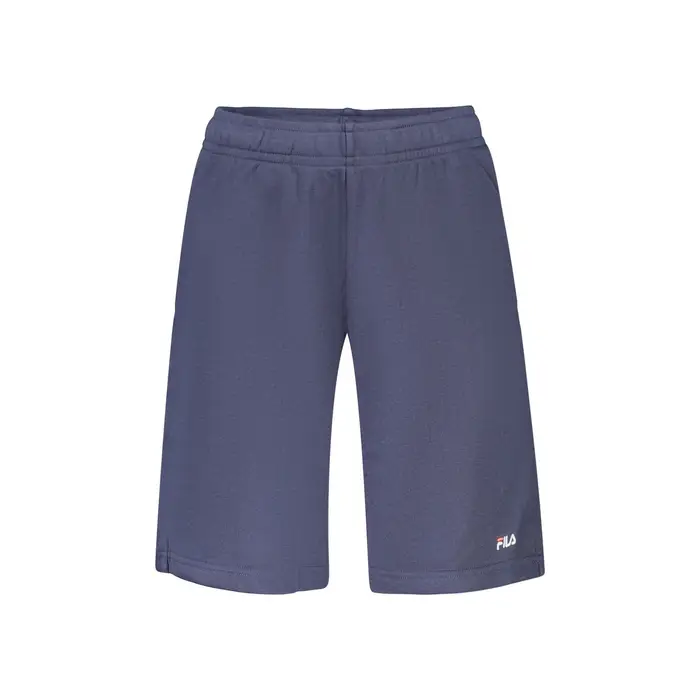 Fila Short Pantaloni Tuta Corto Uomo Blu Ricamo