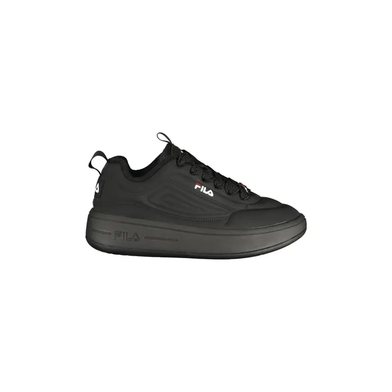 Fila Sneakers Donna Nere Sportive Lacci Logo Nero