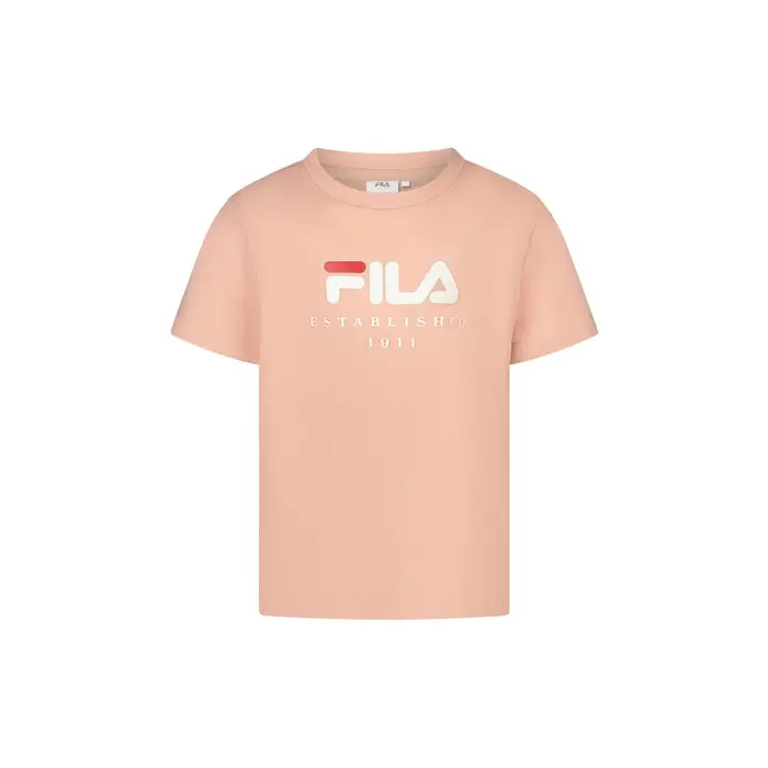 Fila T-Shirt Maniche Corte Unisex Rosa Stampa Logo