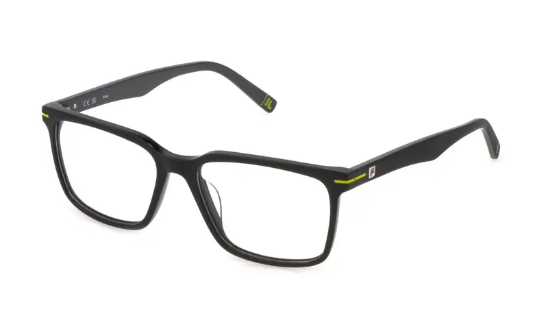 Fila Uomo VFI872 0V30 Montature da vista Acetato Nero Squadrata