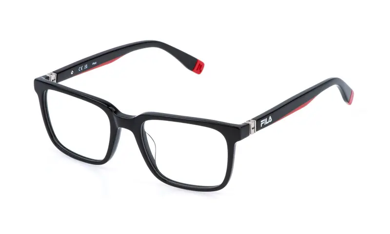 Fila Uomo VFI990 700 Montature da vista Acetato Nero Squadrata