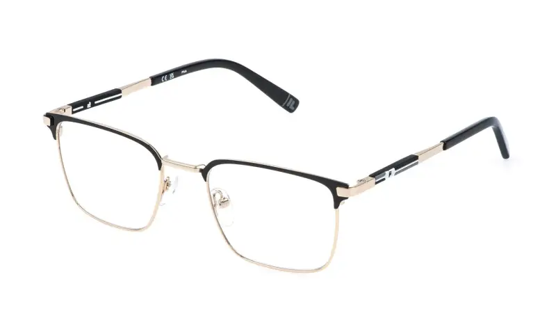 Fila Uomo VFIA15 301 Montature da vista Metallo Oro Squadrata