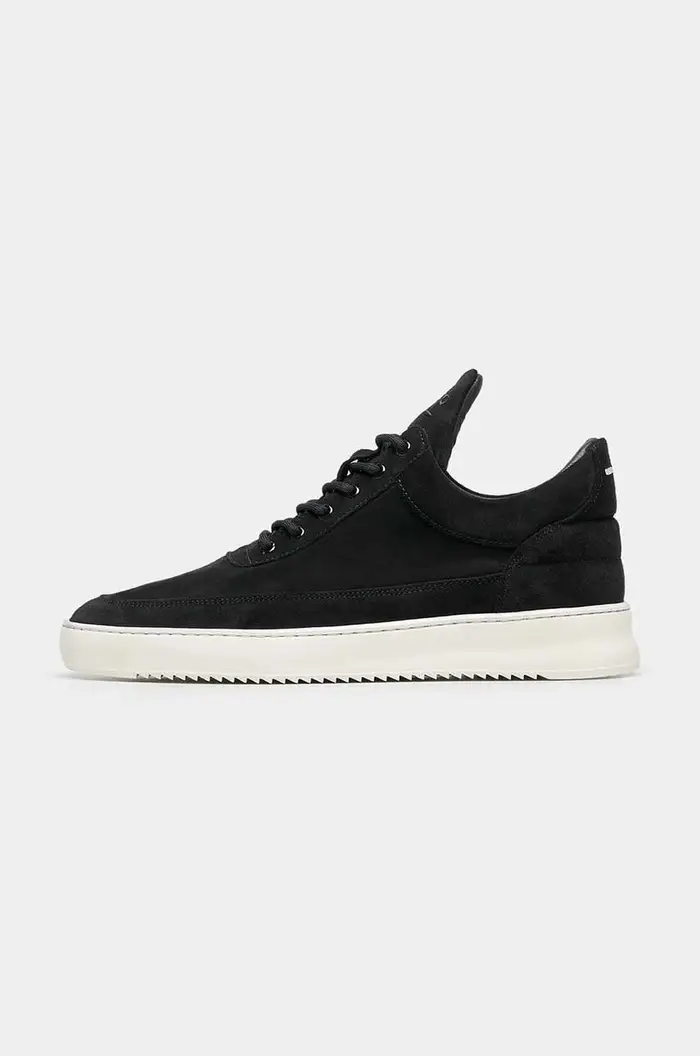 Filling Pieces sneakers in camoscio Low Top Suede Organic Nero