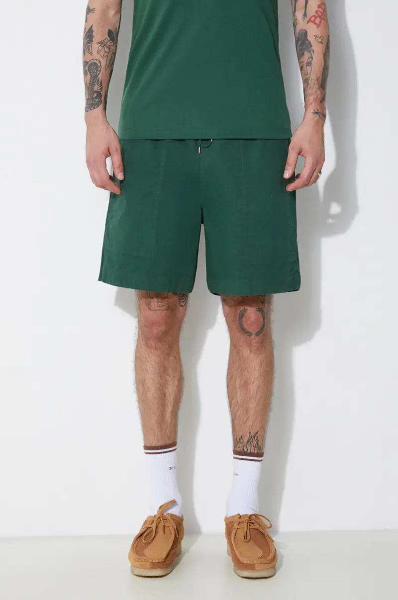 Filson pantaloncini Granite Mountain uomo colore verde FMSHO0012