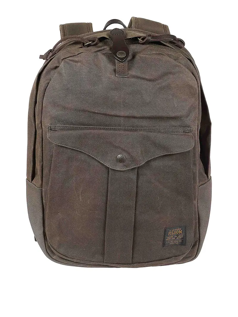 Filson Zaino in cotone cerato Verde
