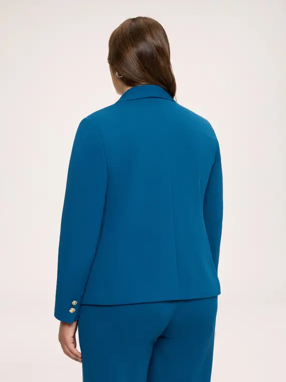 Fiorella Rubino Blazer cropped in tessuto stretch Donna, Ottanio (58 IT)