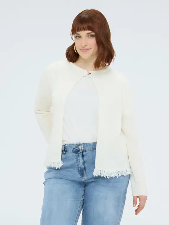 Fiorella Rubino Cardigan Donna Bianco 4388819