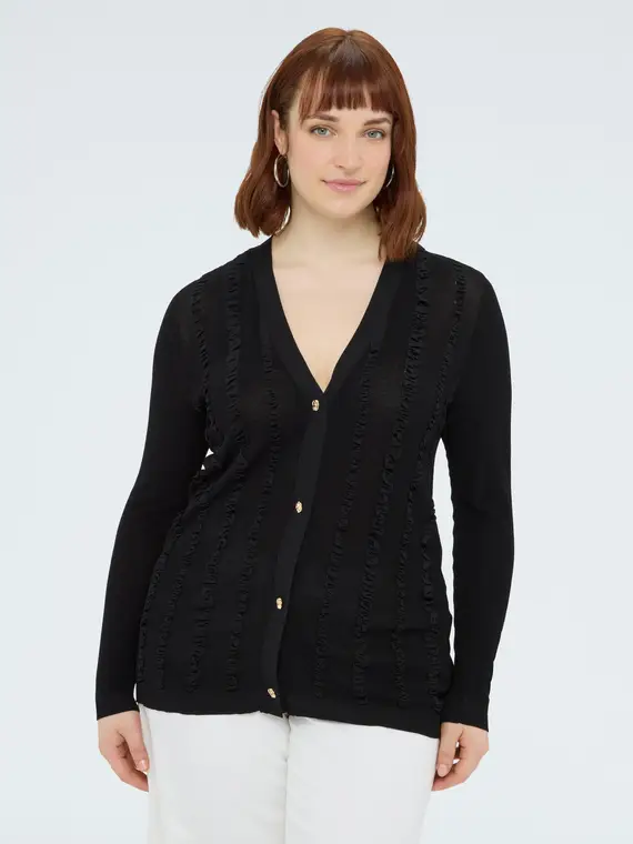 Fiorella Rubino Cardigan Donna Nero 4388817