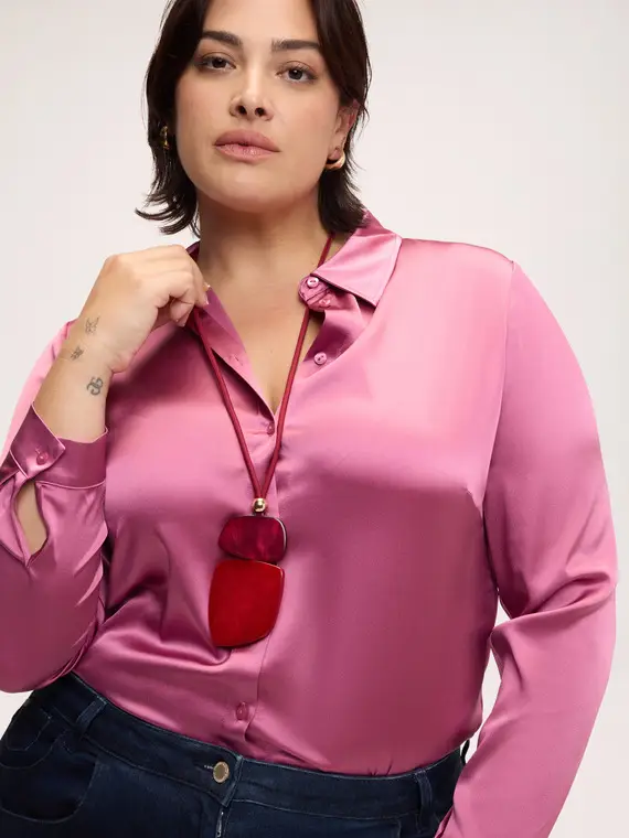 Fiorella Rubino Collana lunga con doppio pendente Donna, Bordeaux