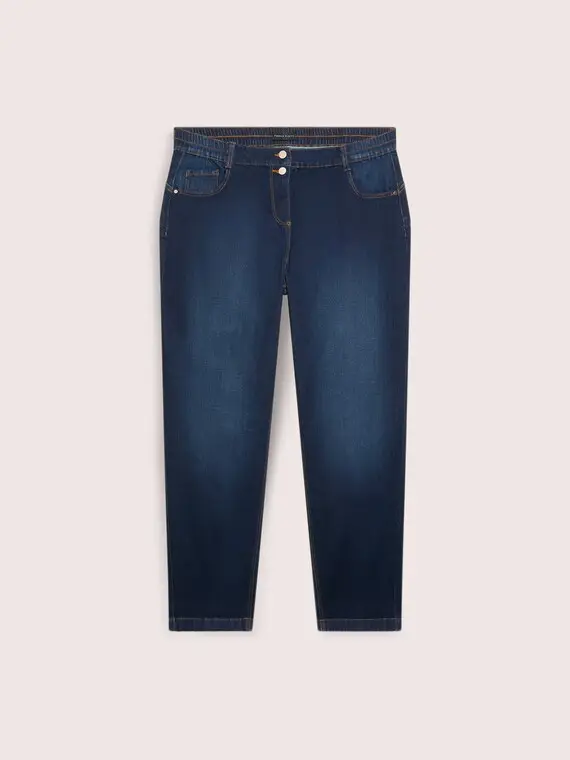 Fiorella Rubino Jeans Balloon lavaggio Donna, Blu (58 IT)