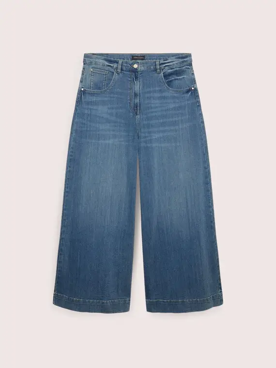 Fiorella Rubino Jeans Wide Leg lavaggio used Donna, Blu (60 IT)