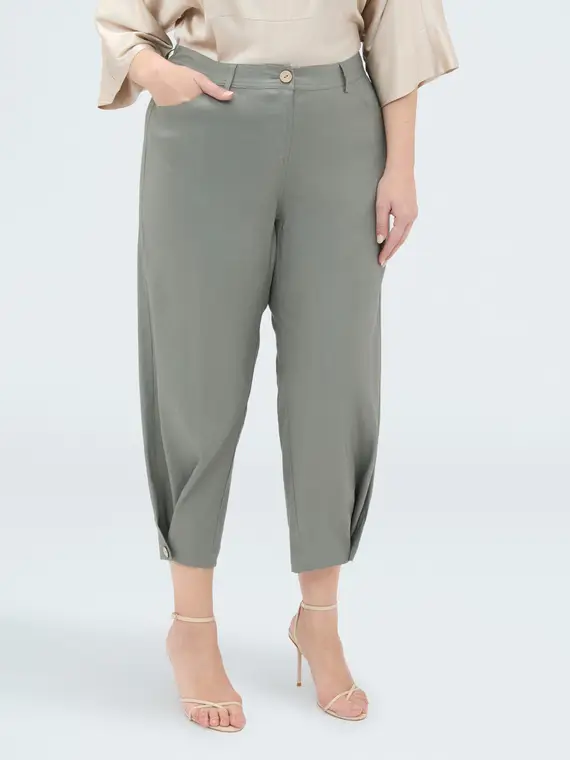 Fiorella Rubino Pantaloni Balloon in misto lino Donna, (58 IT)