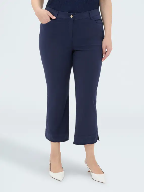 Fiorella Rubino Pantaloni Kick Flare in cotone leggero Donna, (58 IT)