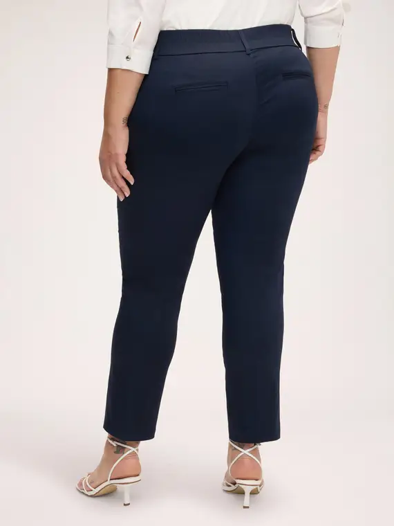 Pantaloni New York in cotone stretch Donna, Blu (60-62 IT)
