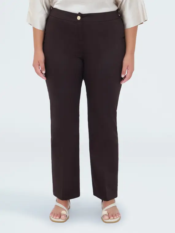 Pantaloni Regular in cotone stretch Donna, (58 IT)