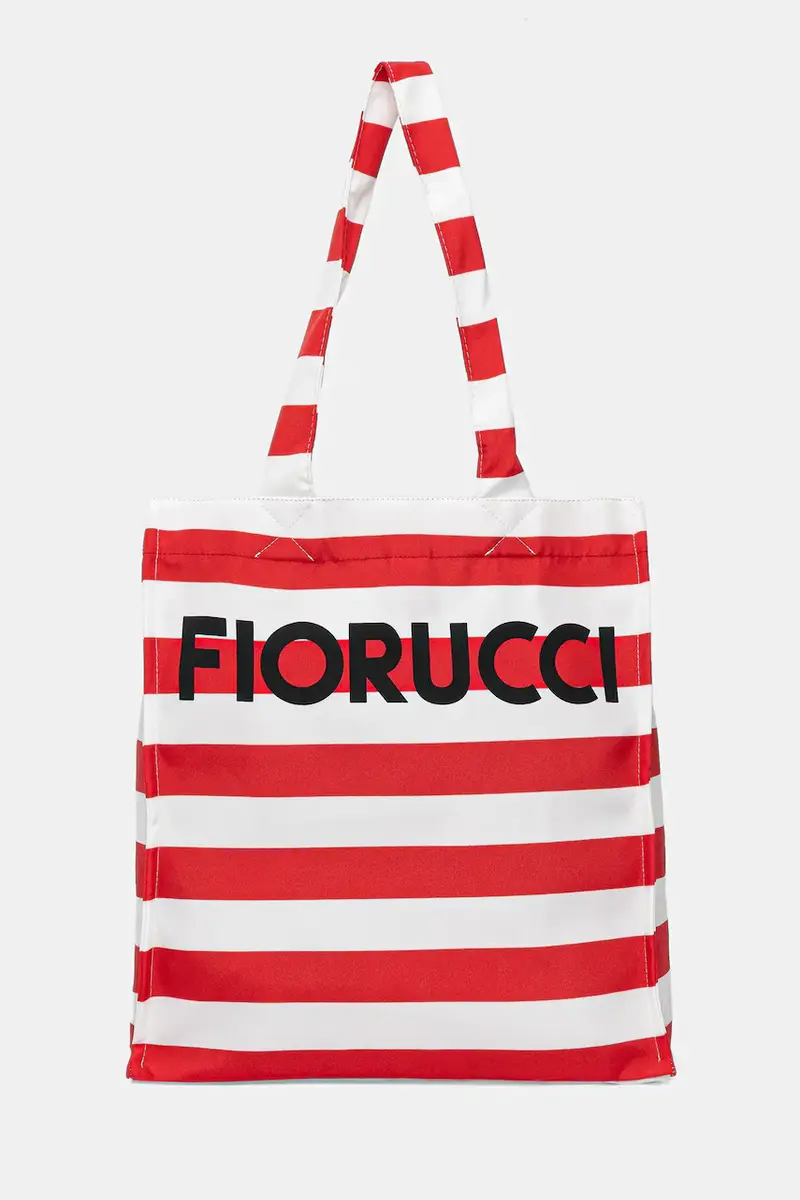 Fiorucci borsetta Logo Print Nylon Tote Rosso