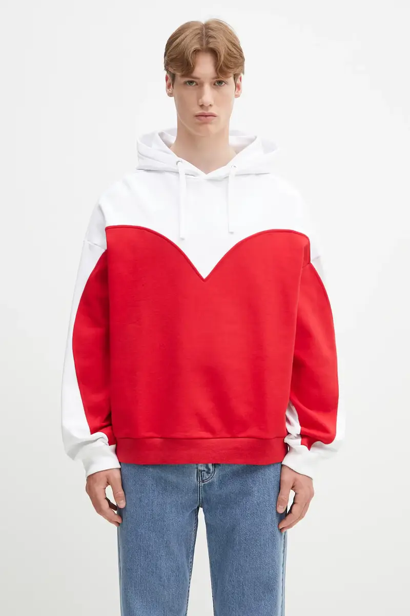 Fiorucci felpa in cotone Heart Relaxed Fit Rosso