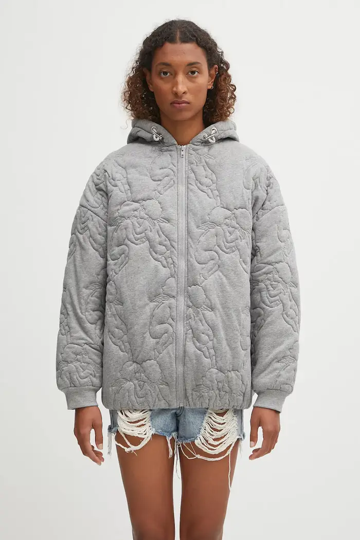 Fiorucci giacca Kissing Angels Quilted Grigio