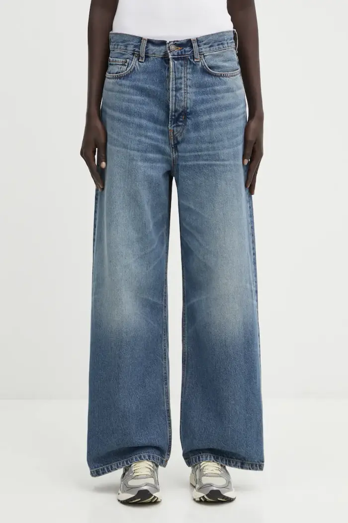 Fiorucci jeans Made in Heaven Print Baggy Blu navy