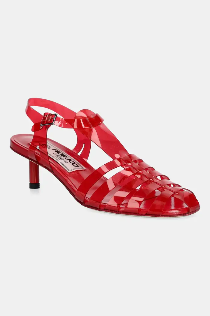 Fiorucci tacchi a spillo Jelly Kitten Heels Rosso