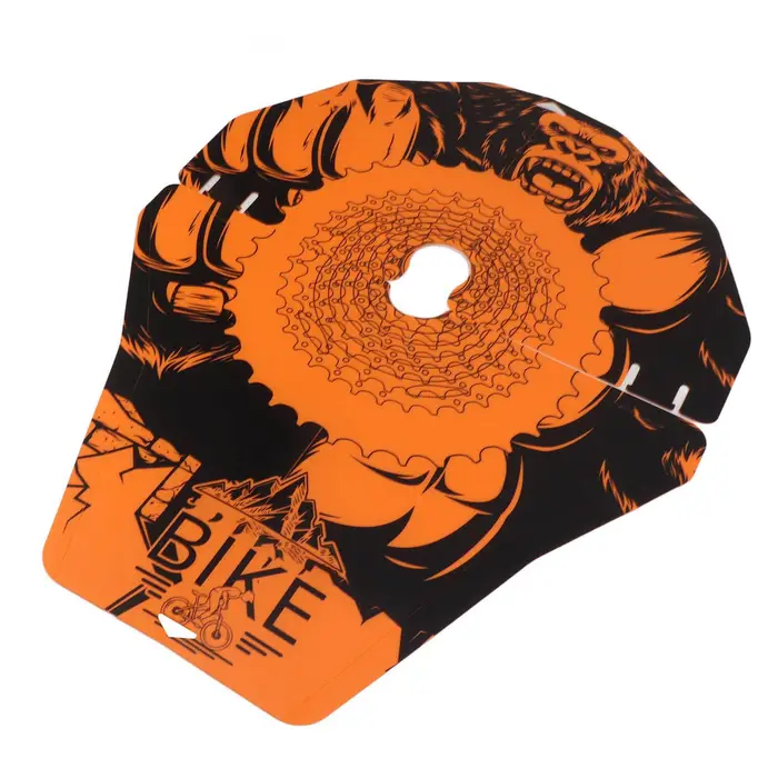 Fishine 2 Pezzi Copertura per Lavaggio Bicicletta PP Prevenzione Macchie d Olio Resistenza all Usura Copertura Disco Freno Ruota per