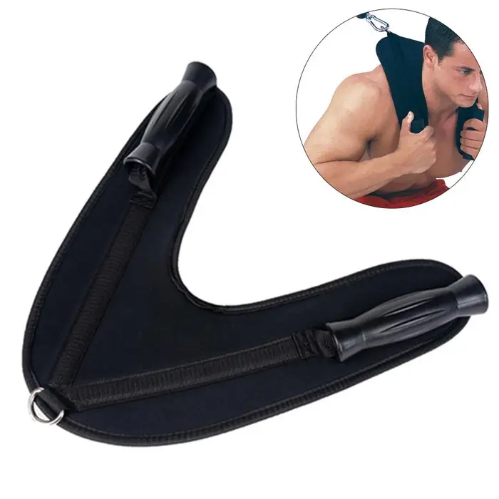 Fishine Corda Elastica per Fitness con Cinturino per Spalla Accessori Palestra Casalinga Cinturino Maniglia per Addominali Crunch Fitness