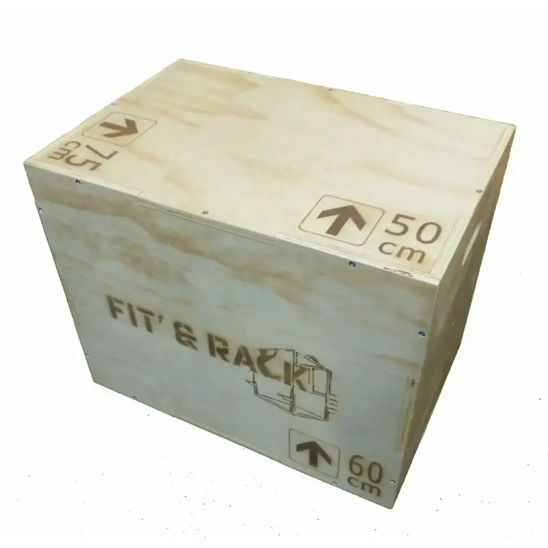 Fit & Rack Box jump wood 50x60x75